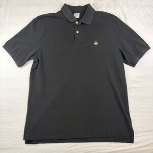Brooks Brothers Performance Polo Shirt Men’s Large Black Original Fit Cotton